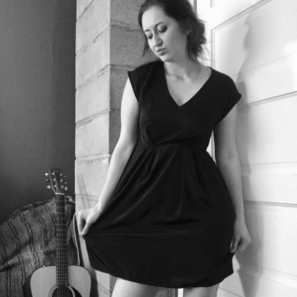 Black Silk Slip - Picture 1 of 3